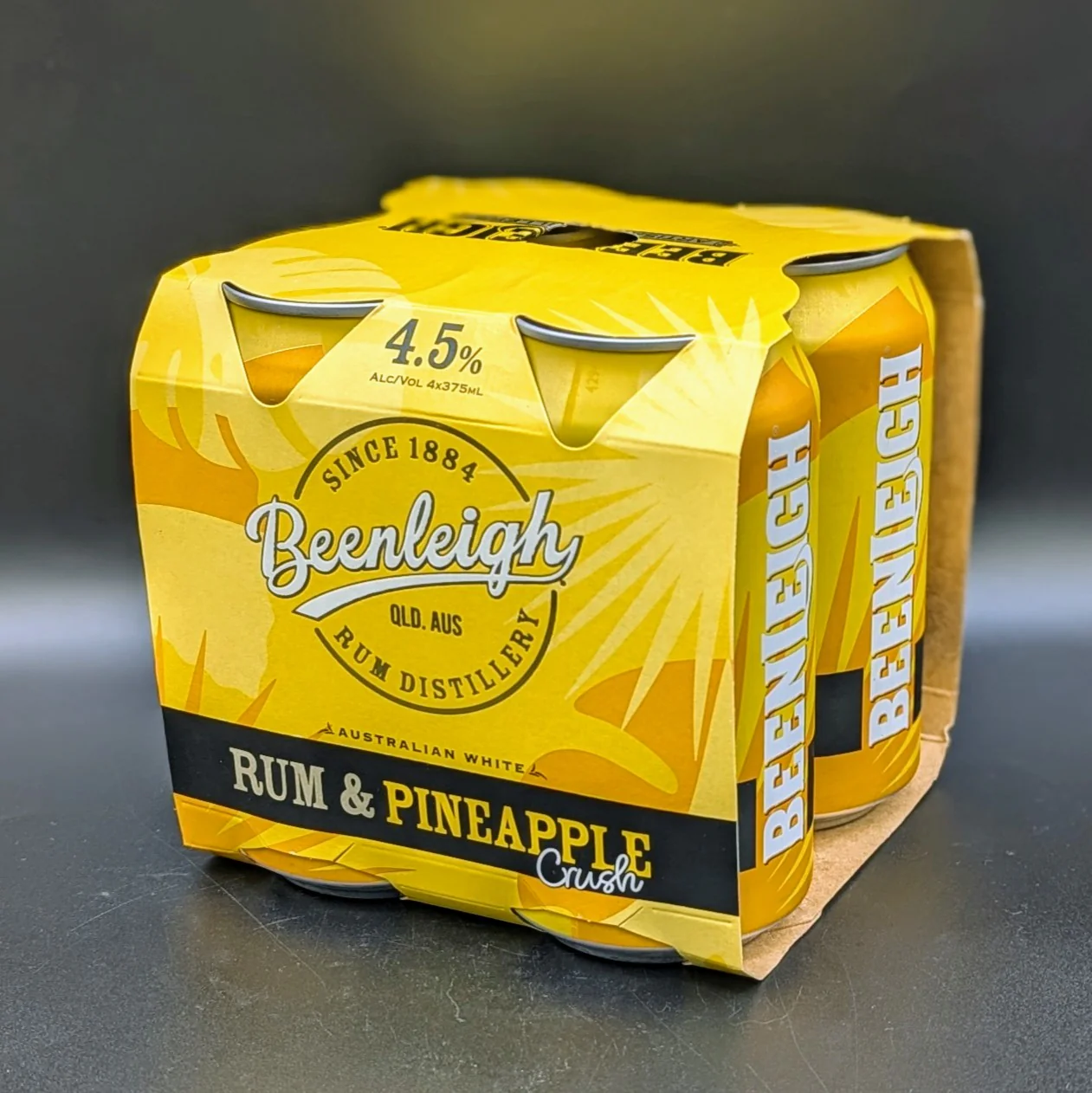 Beenleigh Rum & Pineapple Crush 4.5% 375ml - Image 2