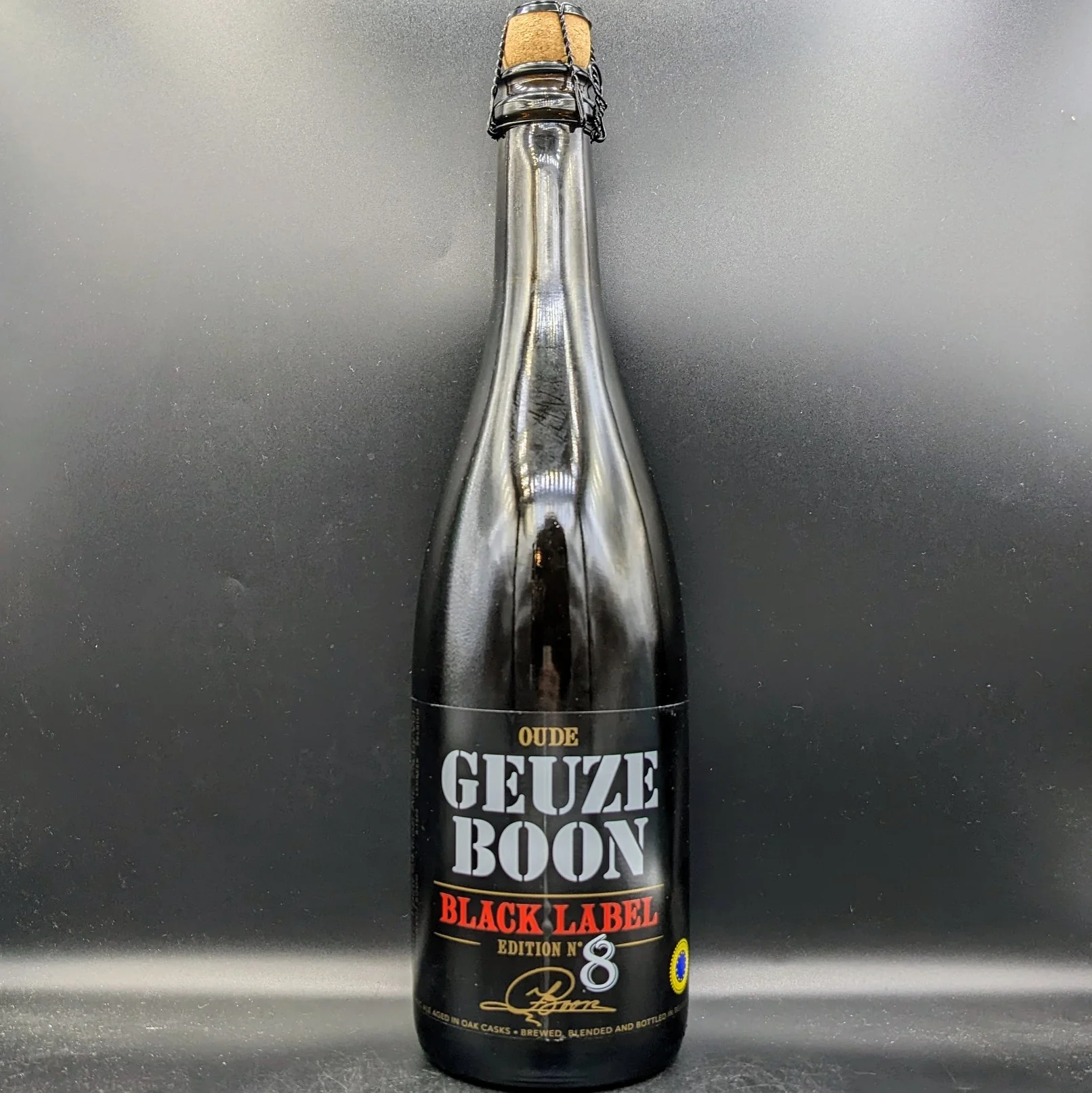 Oude Gueuze Boon Black Label No 8 Bottle 750ml