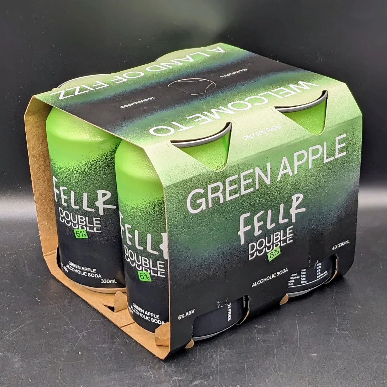 FELLR Double Green Apple 375ml - Image 2