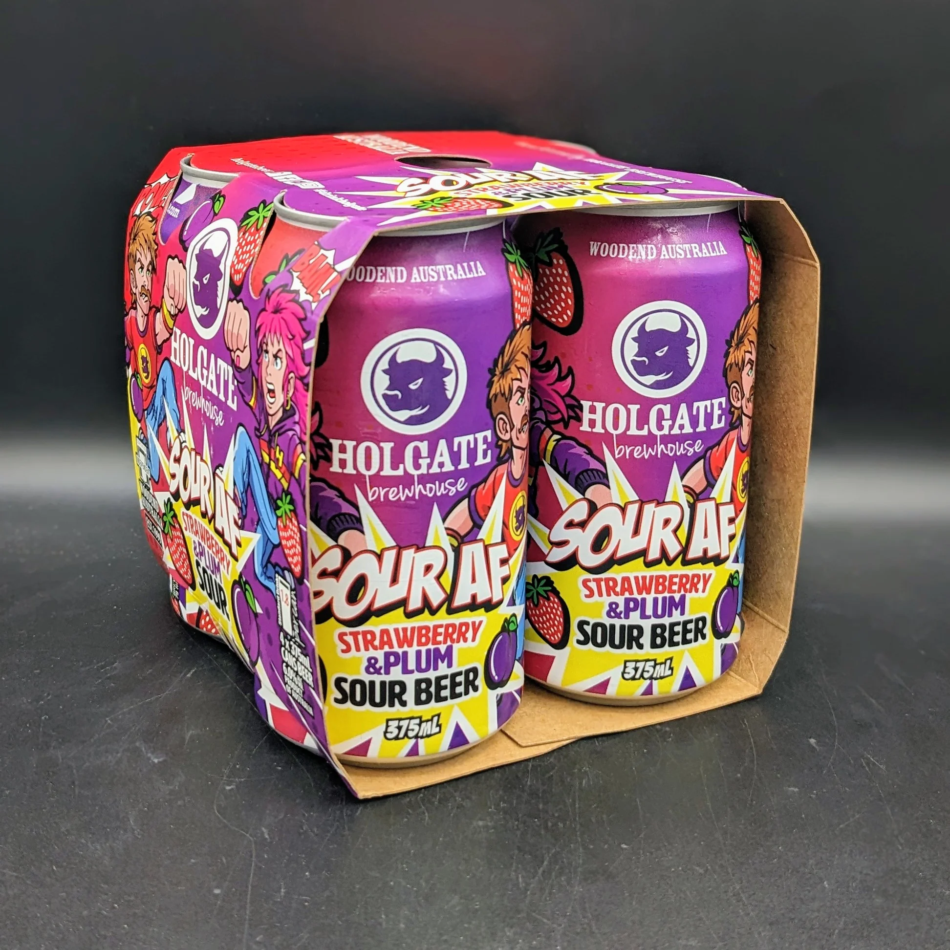 Holgate Sour AF Strawberry & Plum Sour 375ml - Image 2