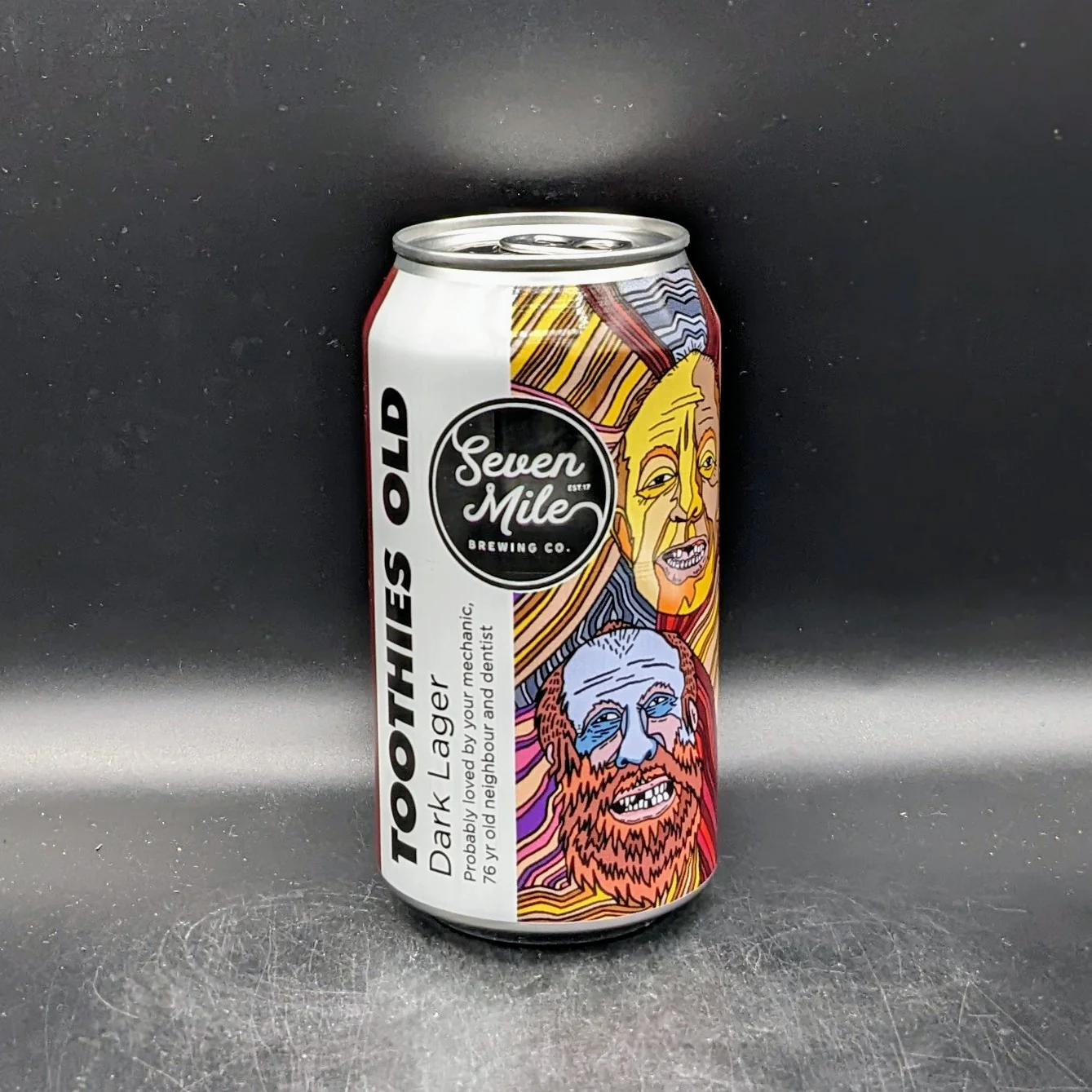 Seven Mile Toothies Old Dark Lager Can Sgl