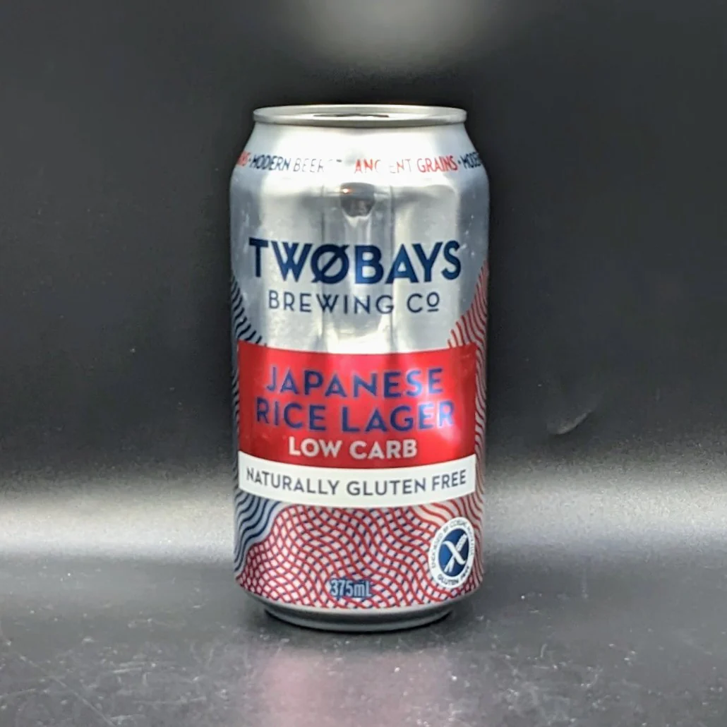 TwoBays Japanese Rice Lager – Low Carb Gluten Free Lager